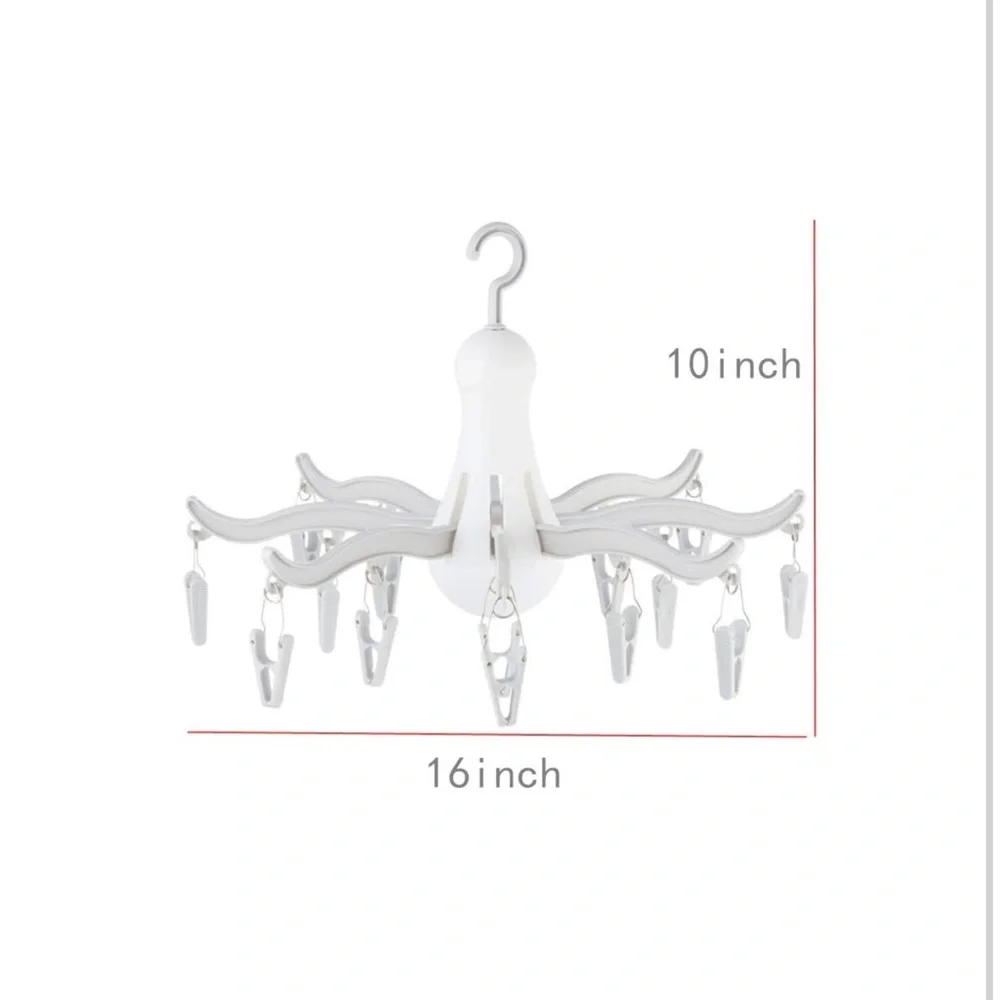 Foldable clip and drip hanger new never used